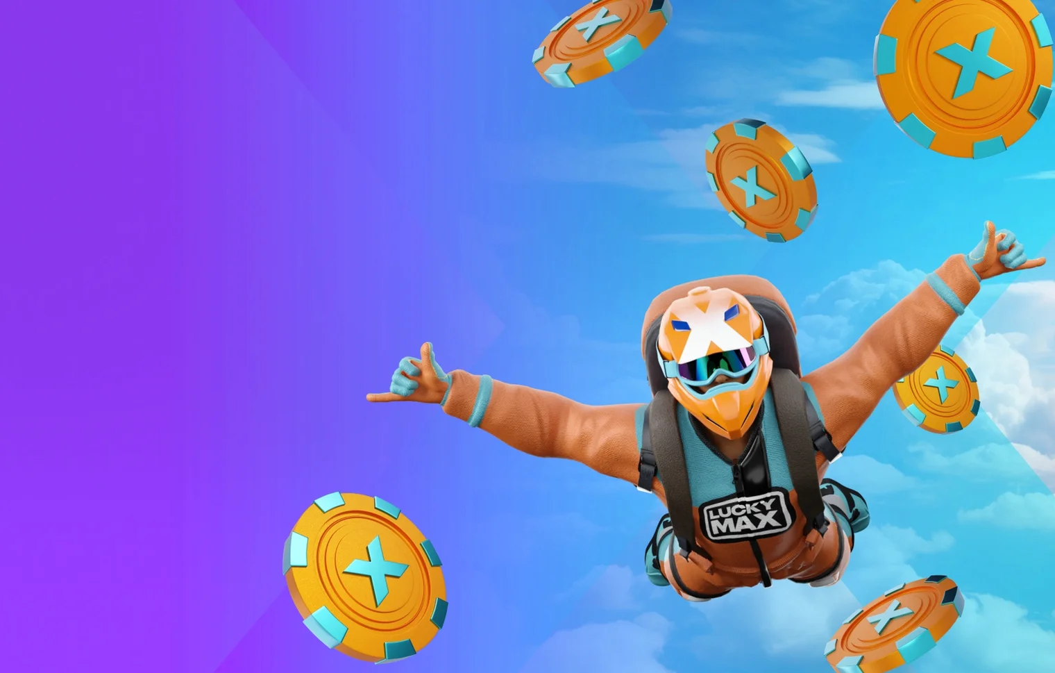 Lucky Max — 100% bis zu 500 € + 100 Freispiele bei der 1. Einzahlung, gefolgt von 100% bis zu 500 € + 50 FS (2. Einzahlung), 50% bis zu 1.000 € + 50 FS (3. Einzahlung) und 25% bis zu 2.000 € + 100 FS (4. Einzahlung); alternativ VIP-Angebot 150% bis zu 6.000 € ab 500 € Einzahlung